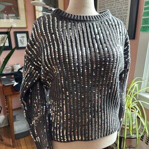 Sequined Sweater (Grey)